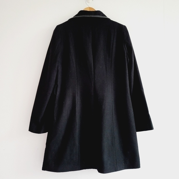 Tahari Black Wool Blend Coat - Picture 7 of 12